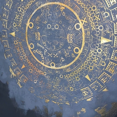 Трафарет - Календарь Майя