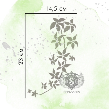 Трафарет - Клематисы набор большой