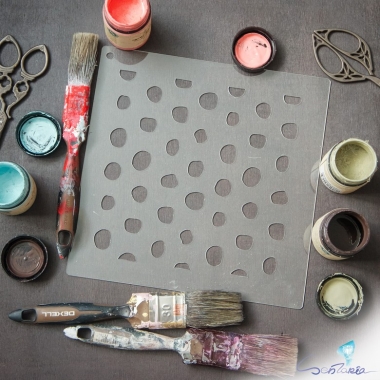 Трафарет - Крупный горох Трафарет - Крупный горох